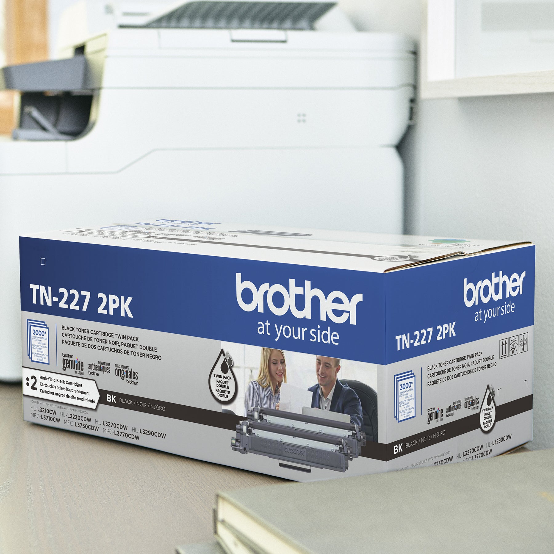 BROTHER TN-2272PK Black Original Toner Cartridge - Cartouches Certifiees