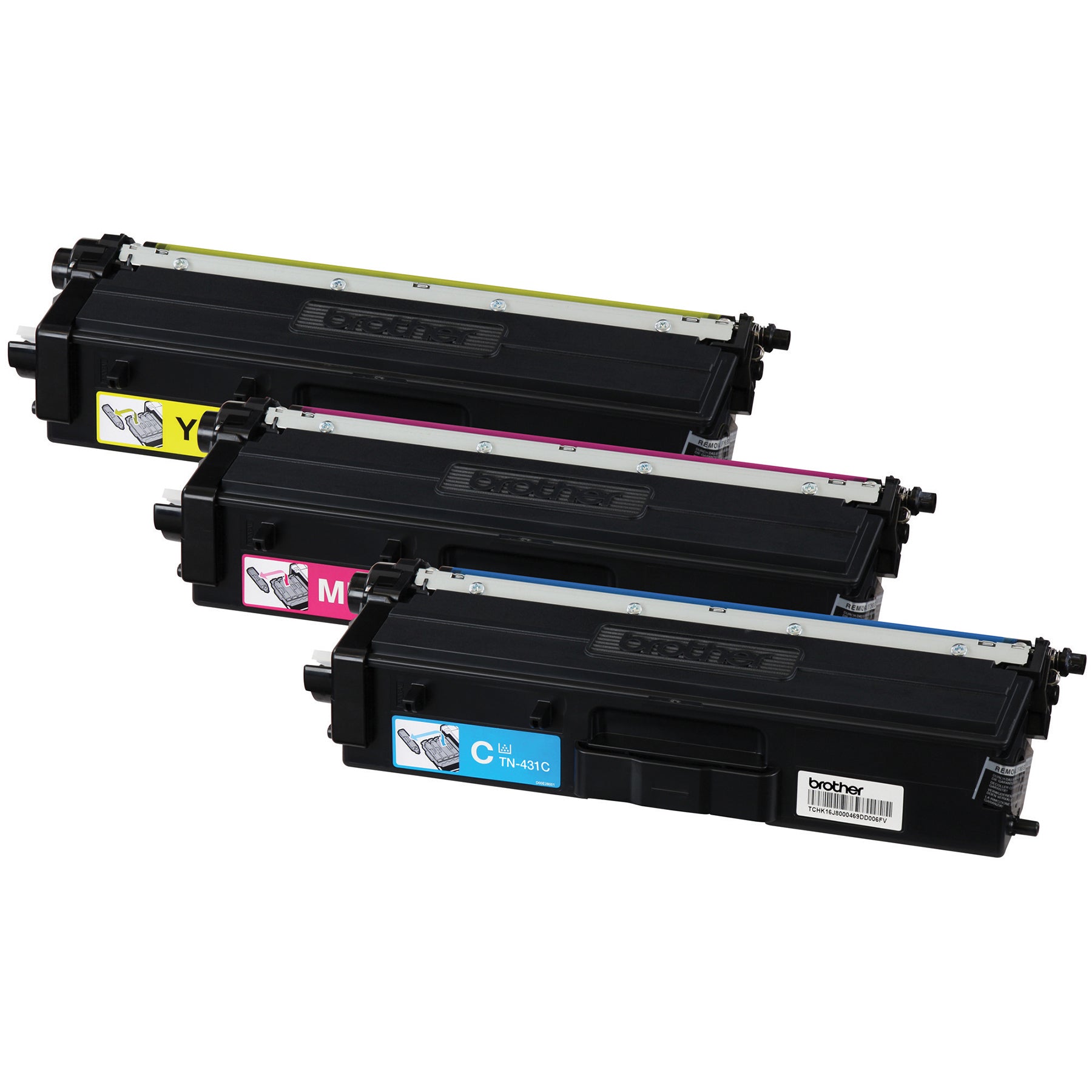 BROTHER TN-431 Color 3-Pack Original Toner Cartridge - Cartouches Certifiees