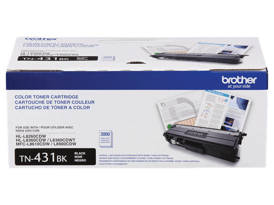 BROTHER TN-431BK Black Original Toner Cartridge - Cartouches Certifiees