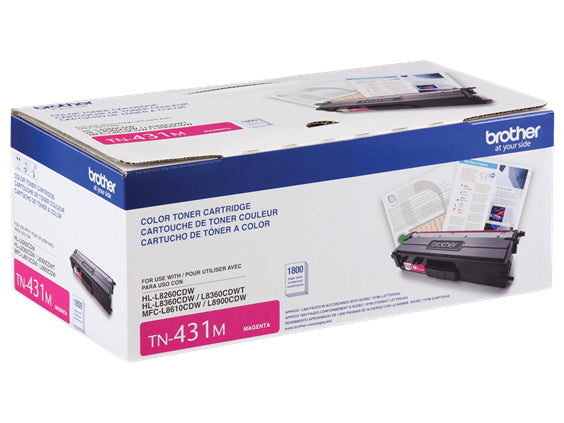 BROTHER TN-431M Magenta Original Toner Cartridge - Cartouches Certifiees