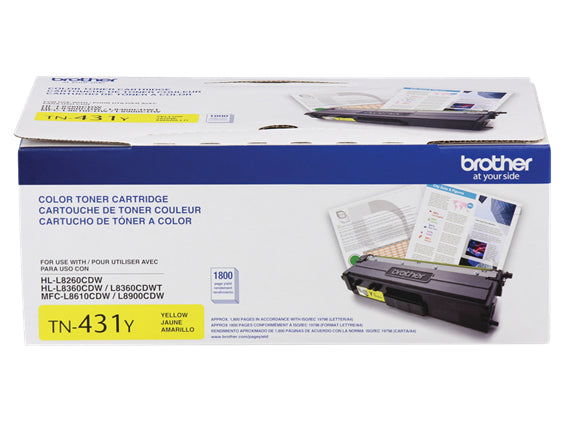 BROTHER TN-431Y Yellow Original Toner Cartridge - Cartouches Certifiees