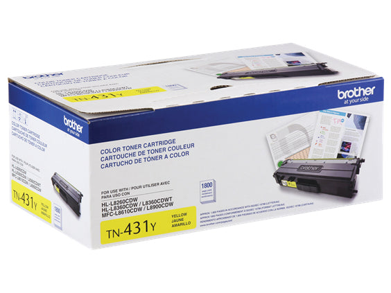 BROTHER TN-431Y Yellow Original Toner Cartridge - Cartouches Certifiees