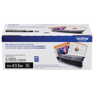 BROTHER TN-433BK Black Original Toner Cartridge - Cartouches Certifiees