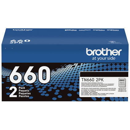 BROTHER TN-660 2PK Black Original Toner Cartridge - Cartouches Certifiees