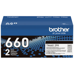 BROTHER TN-660 2PK Black Original Toner Cartridge - Cartouches Certifiees