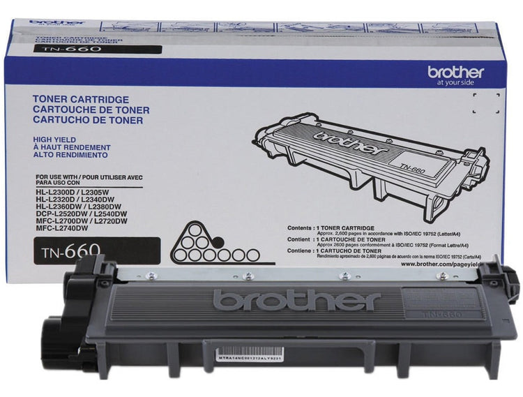 BROTHER TN-660 Black Original Toner Cartridge - Cartouches Certifiees