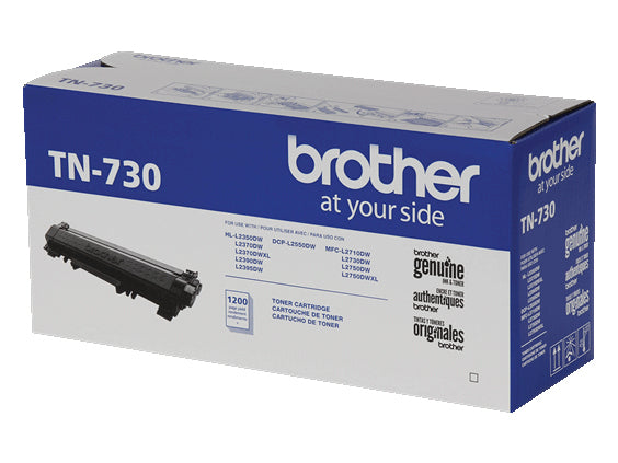 BROTHER TN-730 Black Original Toner Cartridge - Cartouches Certifiees
