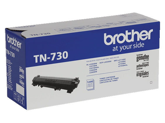 BROTHER TN-730 Black Original Toner Cartridge - Cartouches Certifiees