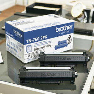 BROTHER  TN-760 2PK Black Original Toner Cartridge - Cartouches Certifiees