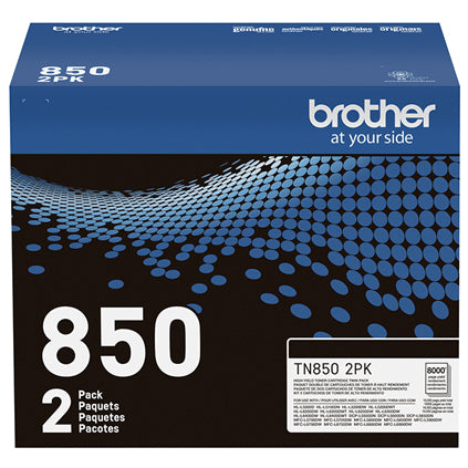 BROTHER TN-850 2 Pack Black Original Toner Cartridge - Cartouches Certifiees