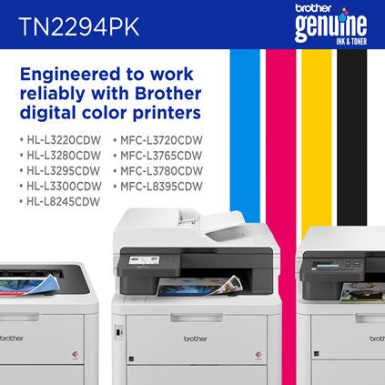 BROTHER TN2294PK Black and Color Original Toner Cartridge - Cartouches Certifiees