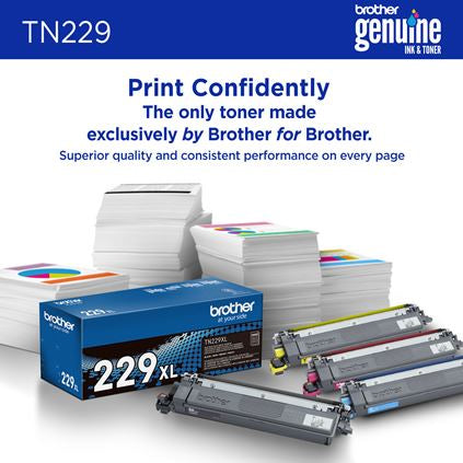 BROTHER TN229BK Black Original Toner Cartridge - Cartouches Certifiees
