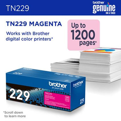 BROTHER TN229M Magenta Original Toner Cartridge - Cartouches Certifiees