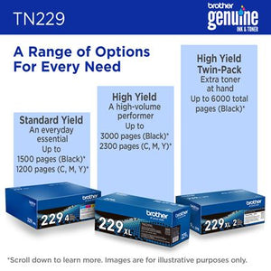 BROTHER TN229M Magenta Original Toner Cartridge - Cartouches Certifiees
