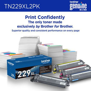 BROTHER TN229XL2PK Black Original Toner Cartridge - Cartouches Certifiees