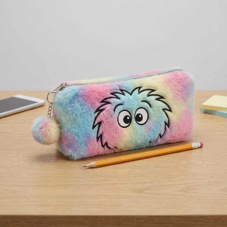 BUGATTI Bondstreet Furry Face Pencil Case (PCA5402BS-MULTI) - Cartouches Certifiees