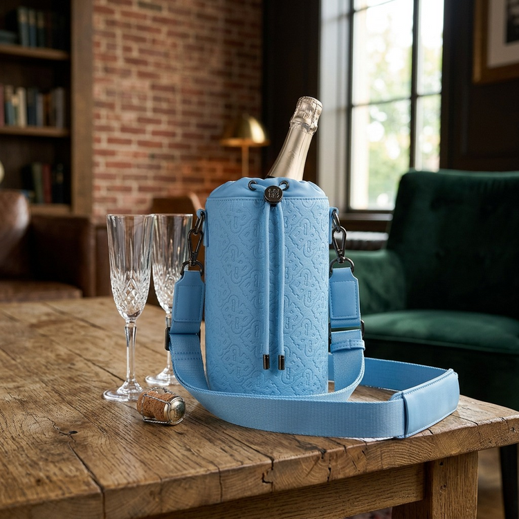 BUGATTI Rick Ross - Champagne Bag - PU Drift Blue (CBY1008RR-BLUE) - Cartouches Certifiees