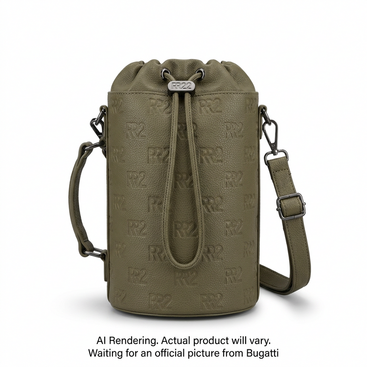 BUGATTI Rick Ross - Champagne Bag - PU Grit Green (CBY1008RR-KHAKI) - Cartouches Certifiees