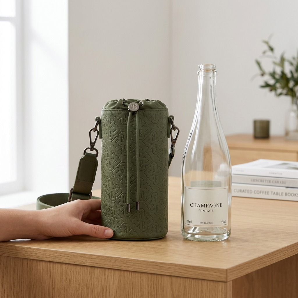 BUGATTI Rick Ross - Champagne Bag - PU Grit Green (CBY1008RR-KHAKI) - Cartouches Certifiees