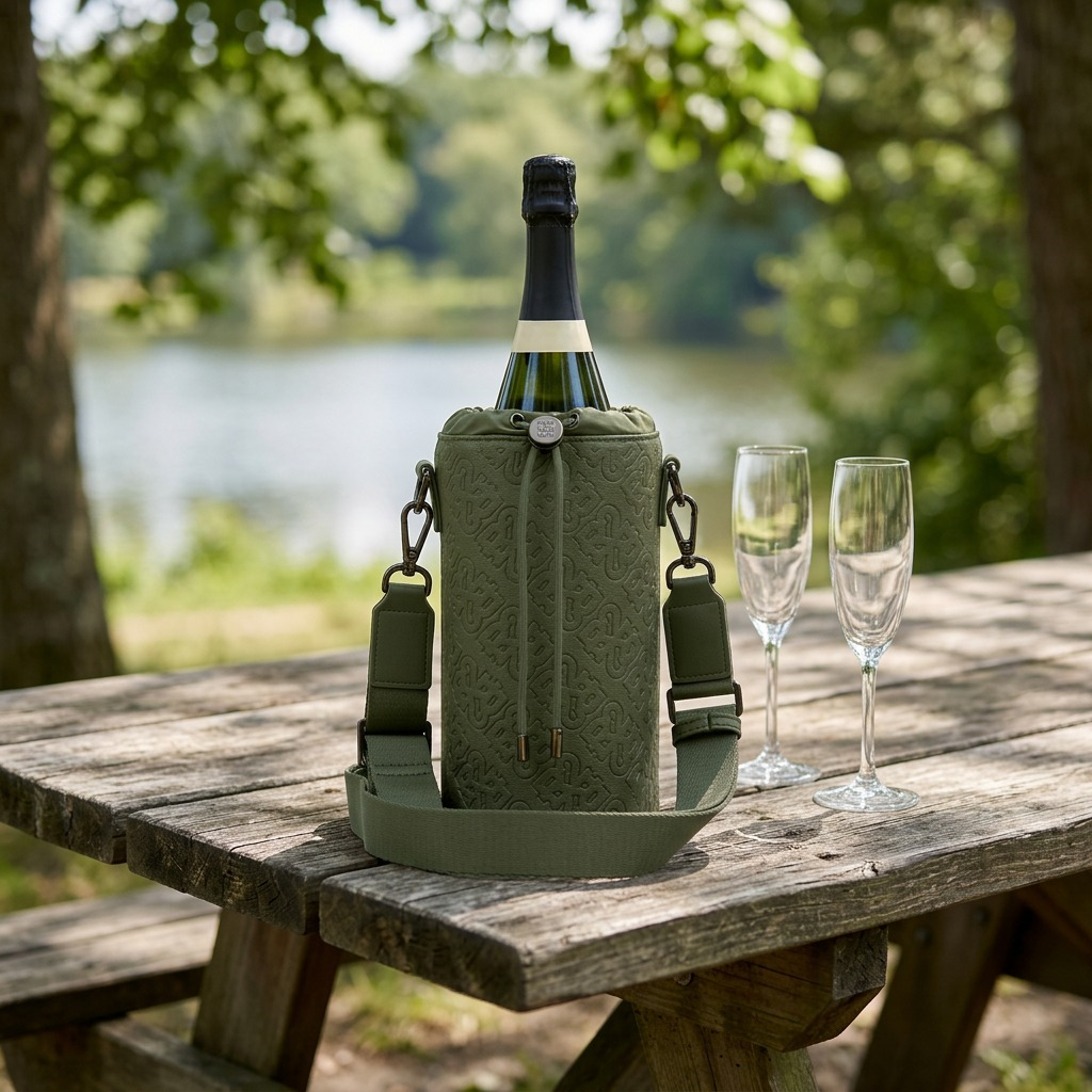 BUGATTI Rick Ross - Champagne Bag - PU Grit Green (CBY1008RR-KHAKI) - Cartouches Certifiees