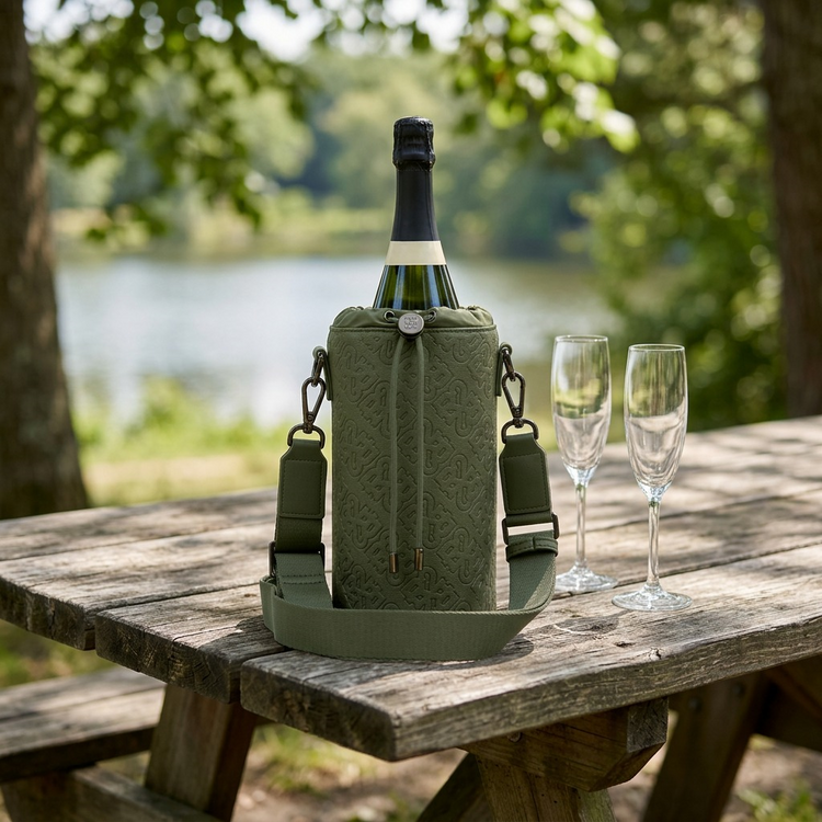 BUGATTI Rick Ross - Champagne Bag - PU Grit Green (CBY1008RR-KHAKI) - Cartouches Certifiees