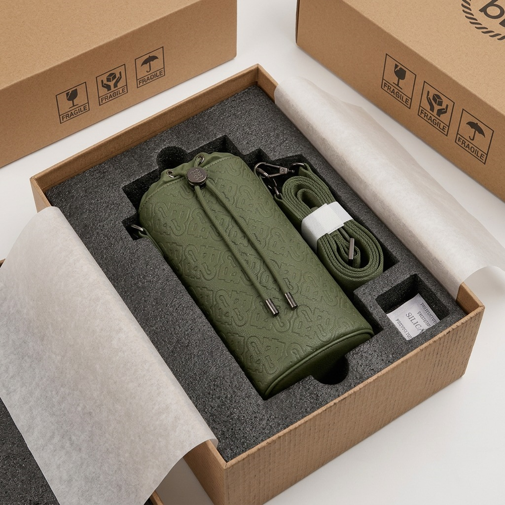 BUGATTI Rick Ross - Champagne Bag - PU Grit Green (CBY1008RR-KHAKI) - Cartouches Certifiees