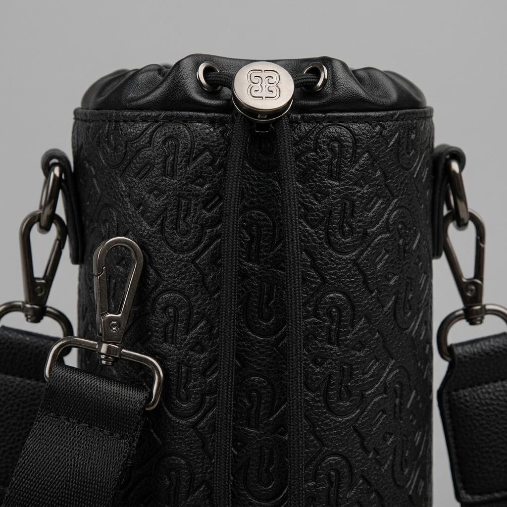 BUGATTI Rick Ross - Champagne Bag - PU Phantom Black (CBY1008RR-BLACK) - Cartouches Certifiees