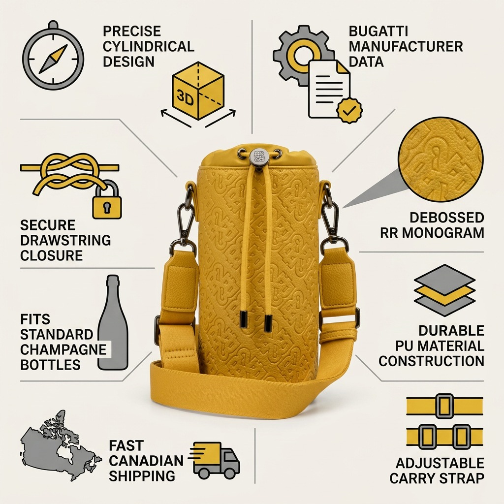 BUGATTI Rick Ross - Champagne Bag - PU Voltage Yellow (CBY1008RR-YELLOW) - Cartouches Certifiees