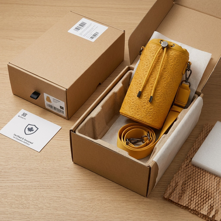 BUGATTI Rick Ross - Champagne Bag - PU Voltage Yellow (CBY1008RR-YELLOW) - Cartouches Certifiees