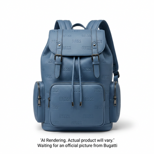 BUGATTI Rick Ross - The Boss Edition Backpack - PU Drift Blue (BKP1000RR-BLUE) - Cartouches Certifiees