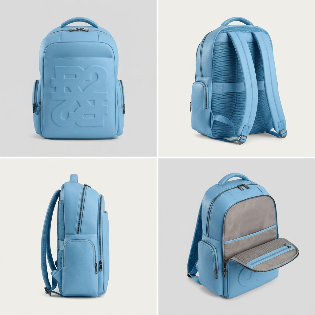 BUGATTI Rick Ross - The Boss Edition Backpack - PU Drift Blue (BKP1000RR-BLUE) - Cartouches Certifiees