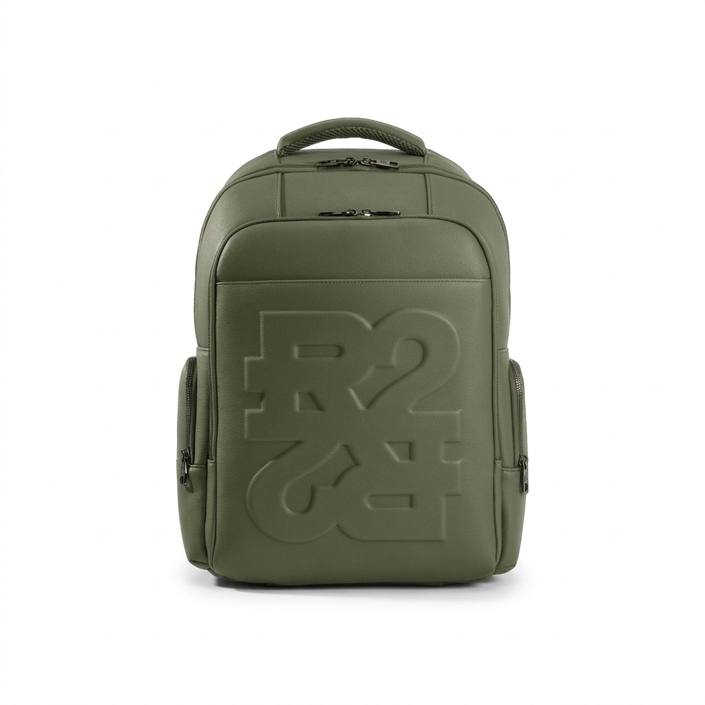 BUGATTI Rick Ross - The Boss Edition Backpack - PU Grit Green (BKP1000RR-KHAKI) - Cartouches Certifiees