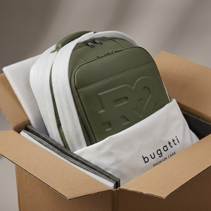 BUGATTI Rick Ross - The Boss Edition Backpack - PU Grit Green (BKP1000RR-KHAKI) - Cartouches Certifiees