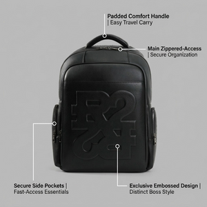 BUGATTI Rick Ross - The Boss Edition Backpack - PU Phantom black (BKP1000RR-BLACK) - Cartouches Certifiees