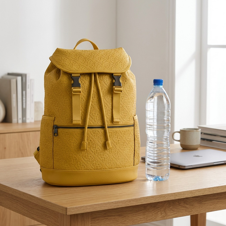BUGATTI Rick Ross - The Boss Edition Backpack - PU Voltage Yellow (BKP1005RR-YELLOW) - Cartouches Certifiees