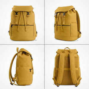 BUGATTI Rick Ross - The Boss Edition Backpack - PU Voltage Yellow (BKP1005RR-YELLOW) - Cartouches Certifiees