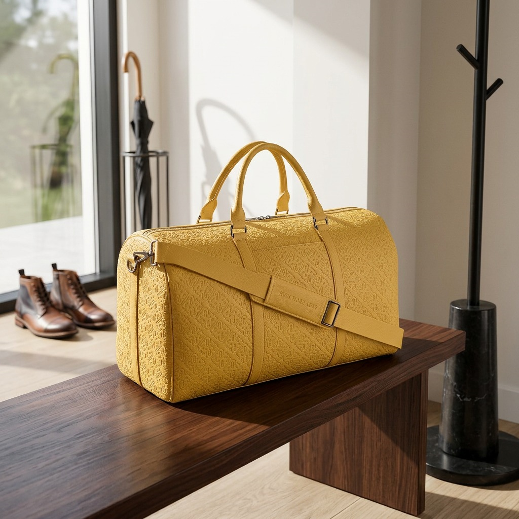 BUGATTI Rick Ross - The Boss Edition Duffle Bag - PU Voltage Yellow (DUF1001RR-YELLOW) - Cartouches Certifiees