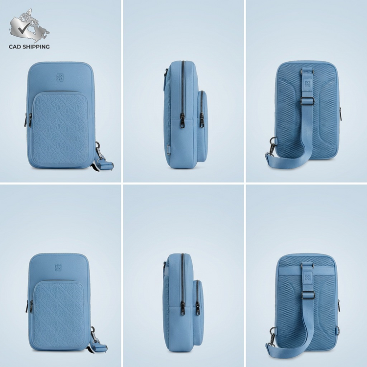 BUGATTI Rick Ross - The Boss Edition Sling Bag - PU Drift Blue (SLN1004RR-BLUE) - Cartouches Certifiees