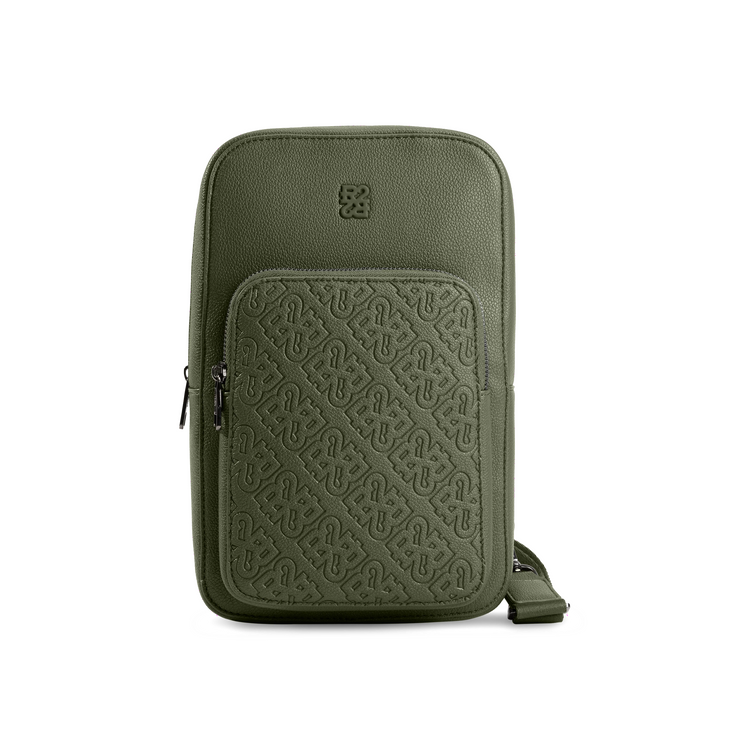 BUGATTI Rick Ross - The Boss Edition Sling Bag - PU Grit Green (SLN1004RR-KHAKI) - Cartouches Certifiees