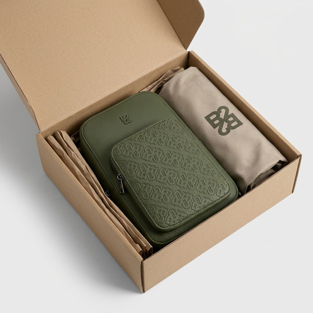 BUGATTI Rick Ross - The Boss Edition Sling Bag - PU Grit Green (SLN1004RR-KHAKI) - Cartouches Certifiees