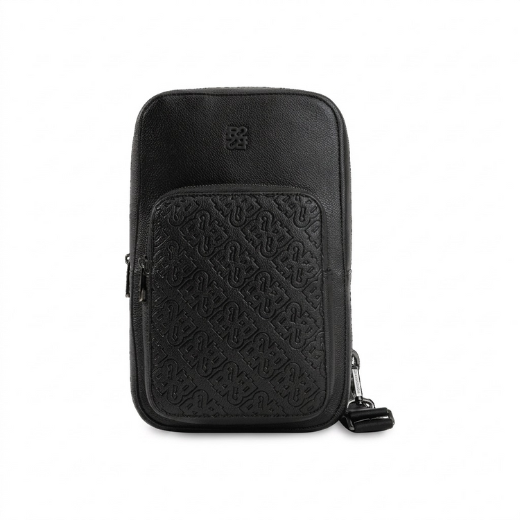 BUGATTI Rick Ross - The Boss Edition Sling Bag - PU Phantom Black (SLN1004RR-BLACK) - Cartouches Certifiees