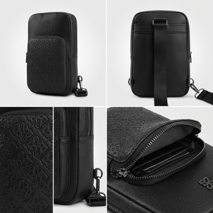 BUGATTI Rick Ross - The Boss Edition Sling Bag - PU Phantom Black (SLN1004RR-BLACK) - Cartouches Certifiees