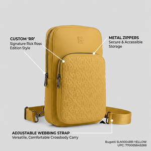 BUGATTI Rick Ross - The Boss Edition Sling Bag - PU Voltage Yellow (SLN1004RR-YELLOW) - Cartouches Certifiees