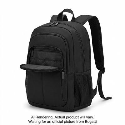 BUGATTI Swiss Mobility Active City Backpack - Black (BKP1201SM-BLK) - Cartouches Certifiees