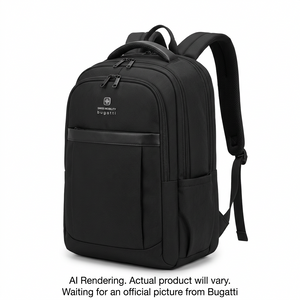 BUGATTI Swiss Mobility Urban Pro Backpack - Black (BKP1195SM-BLK) - Cartouches Certifiees