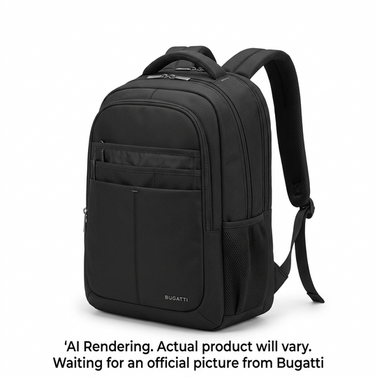 BUGATTI Swiss Mobility Urban Pro Backpack - Black (BKP1199SM-BLK)