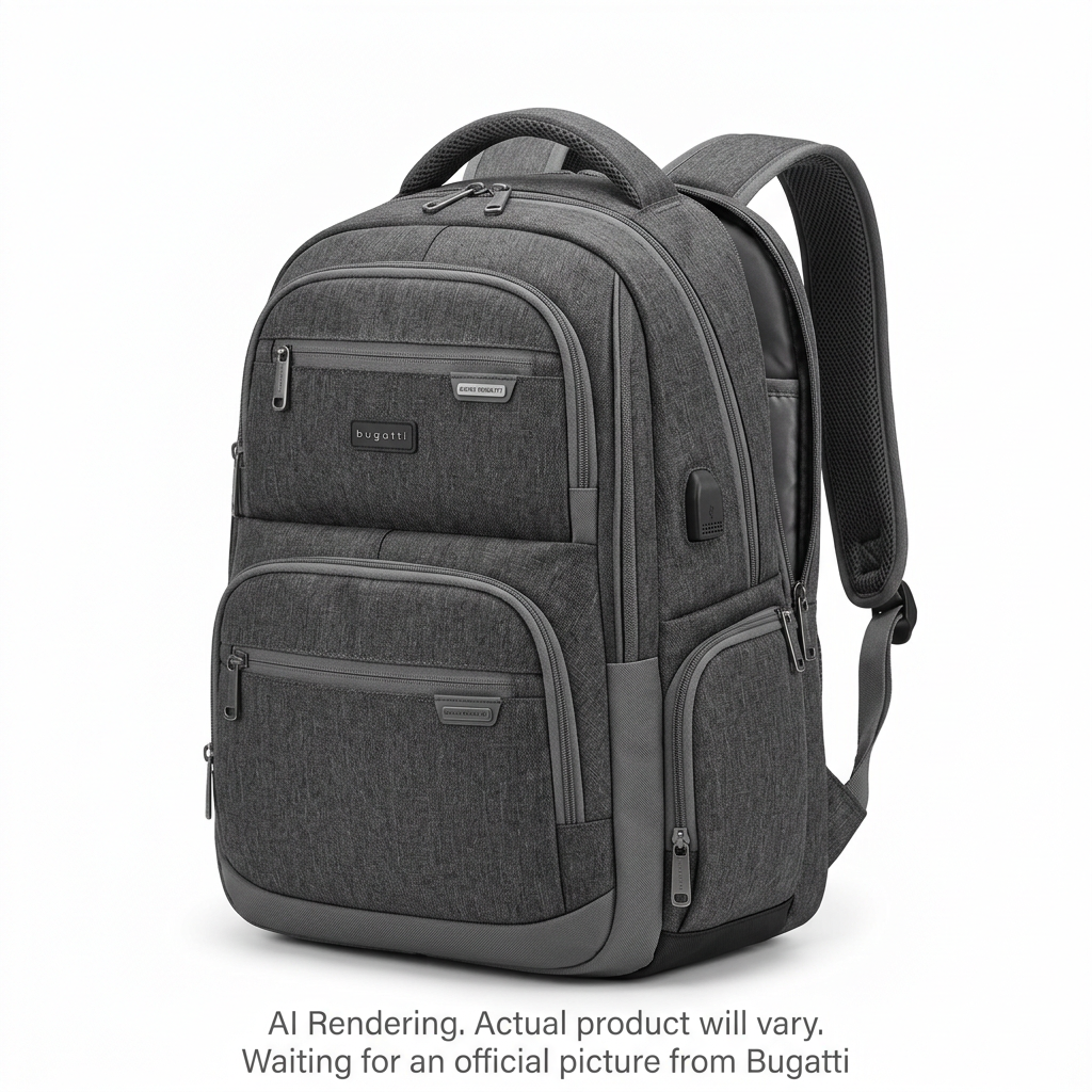 BUGATTI Swiss Mobility Urban Pro Backpack - Grey (BKP1195SM-GRY) - Cartouches Certifiees