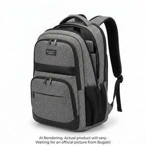 BUGATTI Swiss Mobility Urban Pro Backpack - Grey (BKP1205SM-GRY) - Cartouches Certifiees