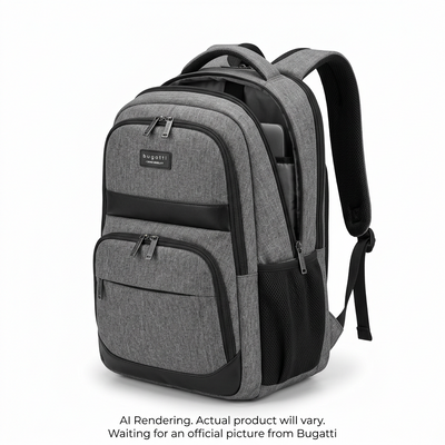 BUGATTI Swiss Mobility Urban Pro Backpack - Grey (BKP1205SM-GRY) - Cartouches Certifiees