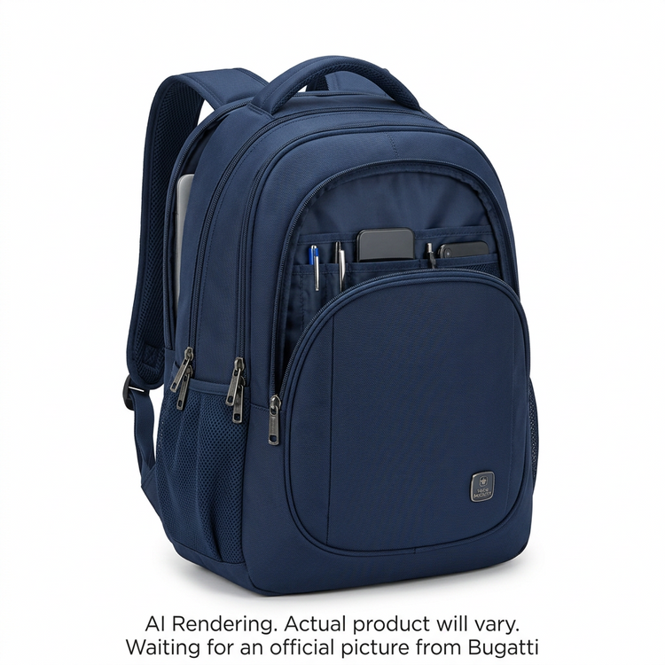 BUGATTI Swiss Mobility Urban Pro Backpack - Navy (BKP1199SM-NVY) - Cartouches Certifiees
